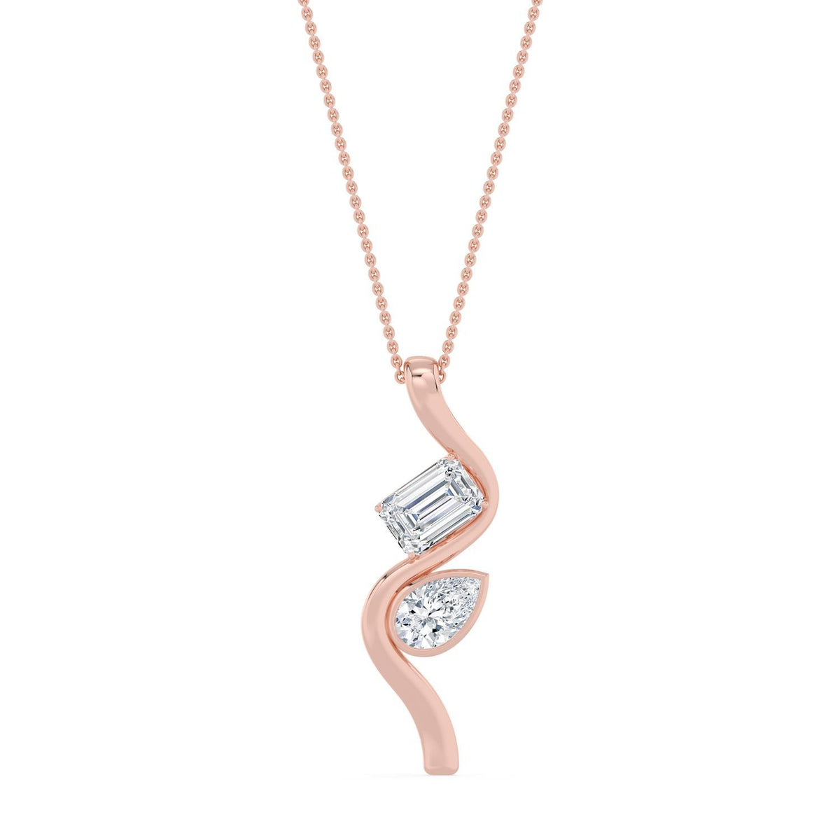 Madeleine Pearl lab grown diamond pendant