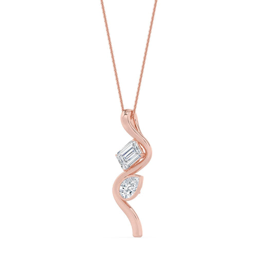 Madeleine Pearl lab grown diamond pendant