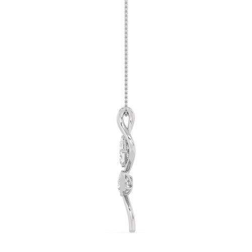 Madeleine Pearl lab grown diamond pendant