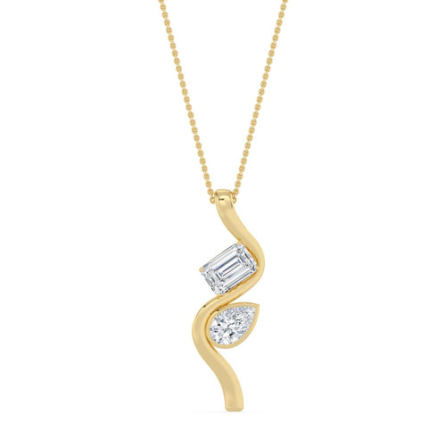 Madeleine Pearl lab grown diamond pendant