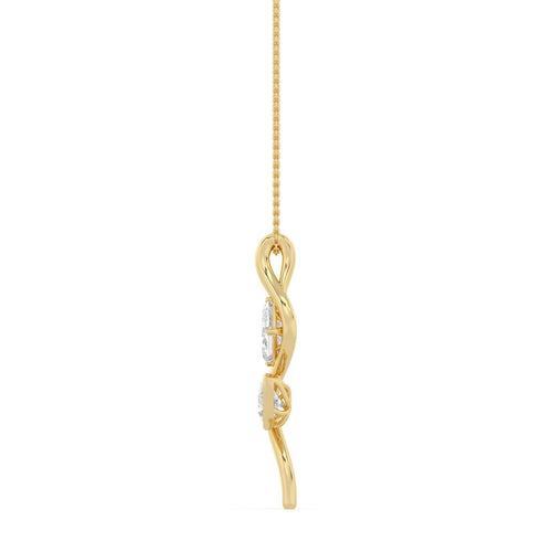 Madeleine Pearl lab grown diamond pendant