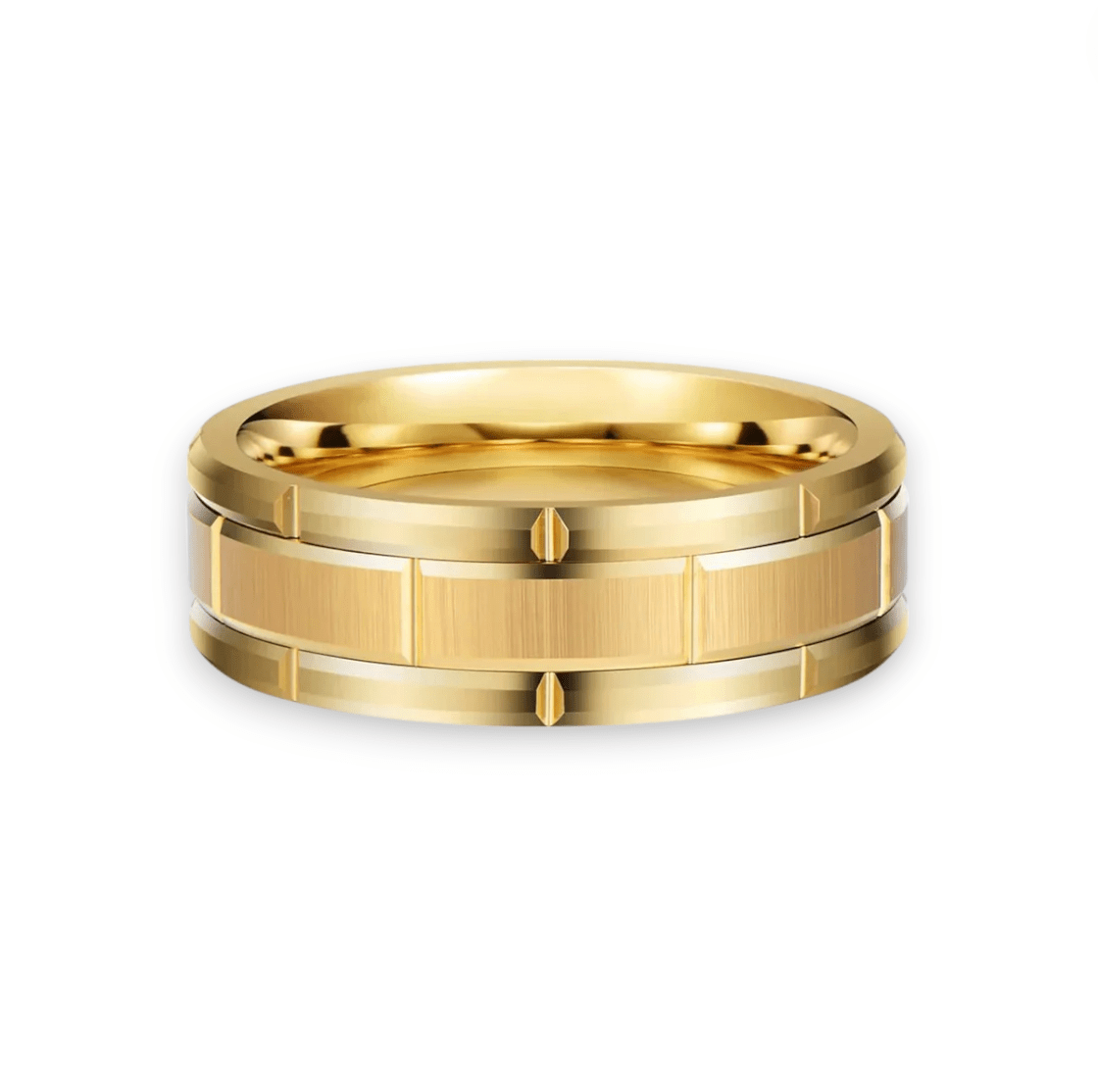 Tungsten men’s wedding ring with brushed matte finish – Nura Lab New Zealand