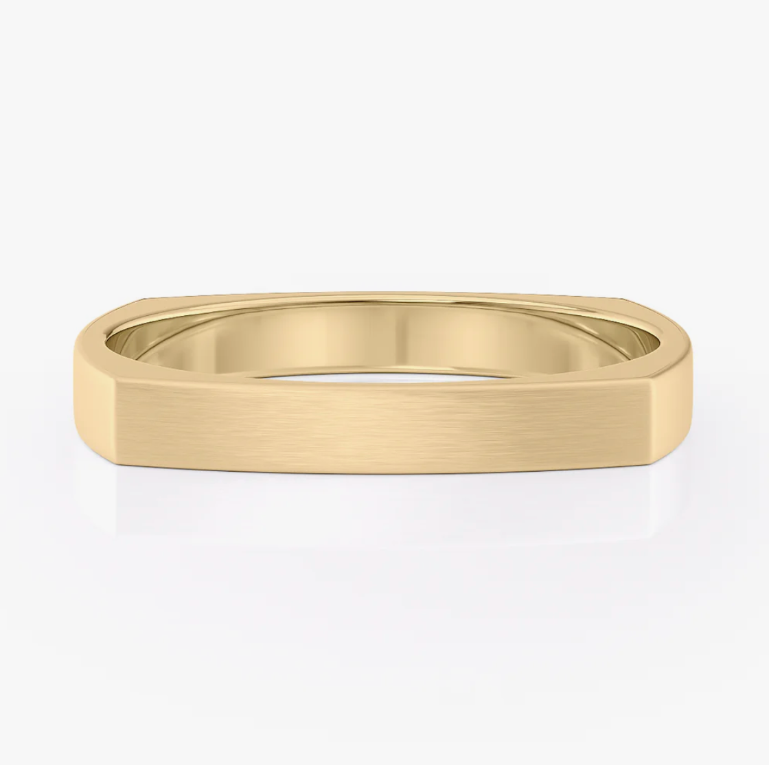 Carlos - Sleek Square Edge Wedding Band
