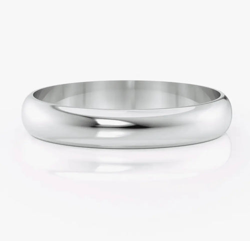 Nura Lab men’s wedding ring plain band in platinum