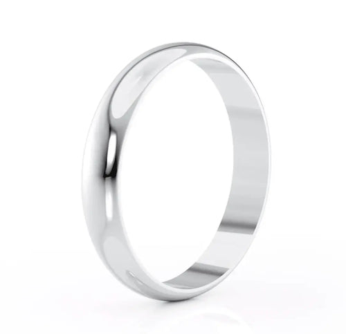 Nura Lab men’s wedding ring plain band in platinum
