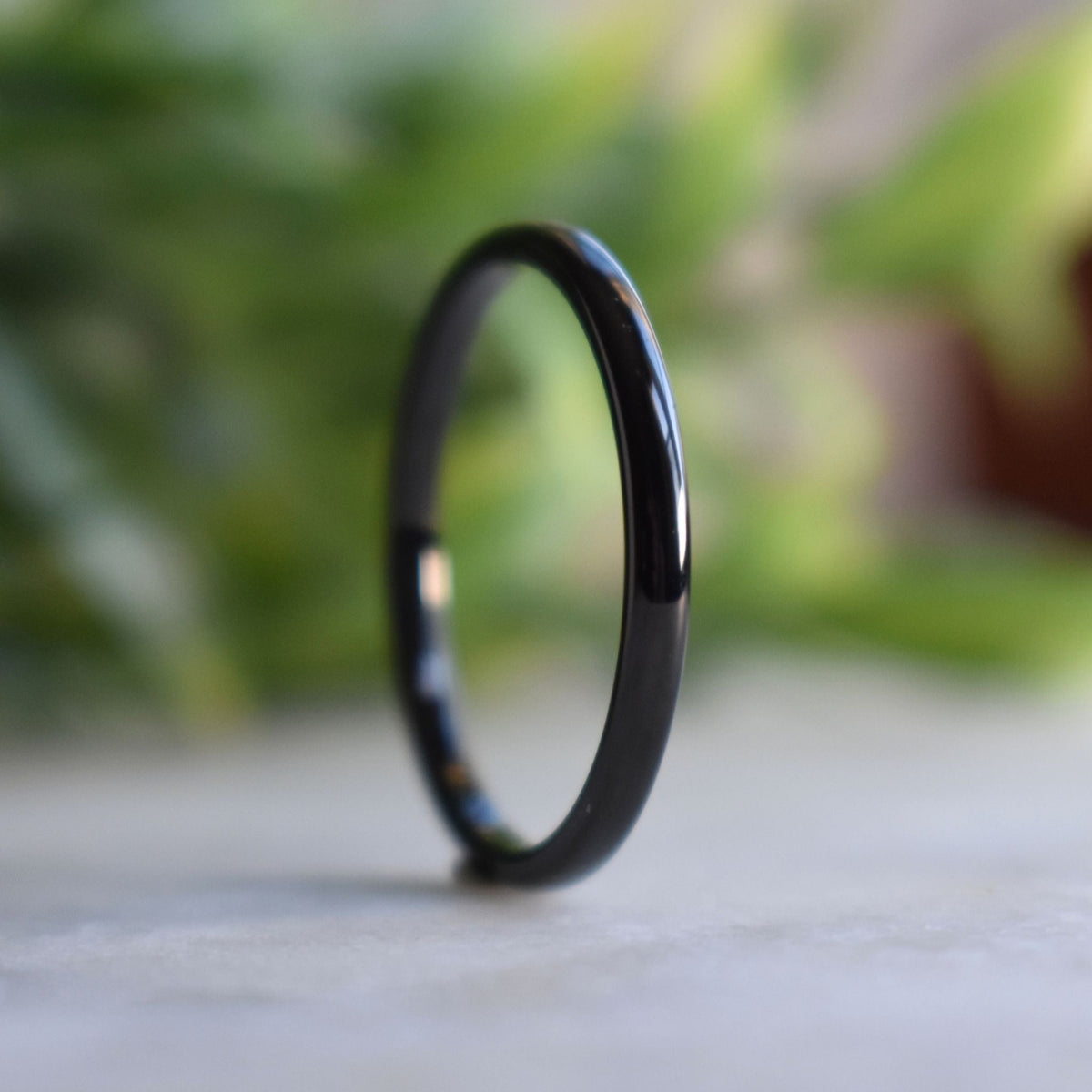 Resolute II - Tungsten 2mm Black Wedding Ring - Nura Lab