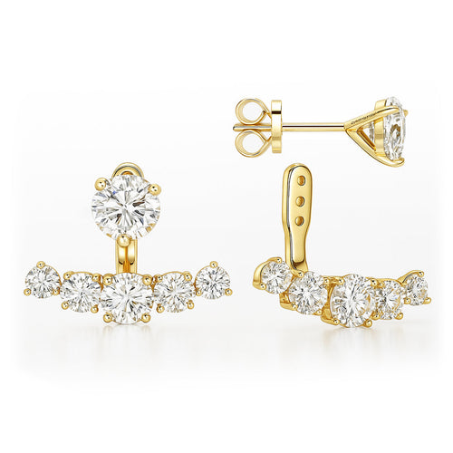Solana 2-piece Moissanite Earrings by Nura Lab