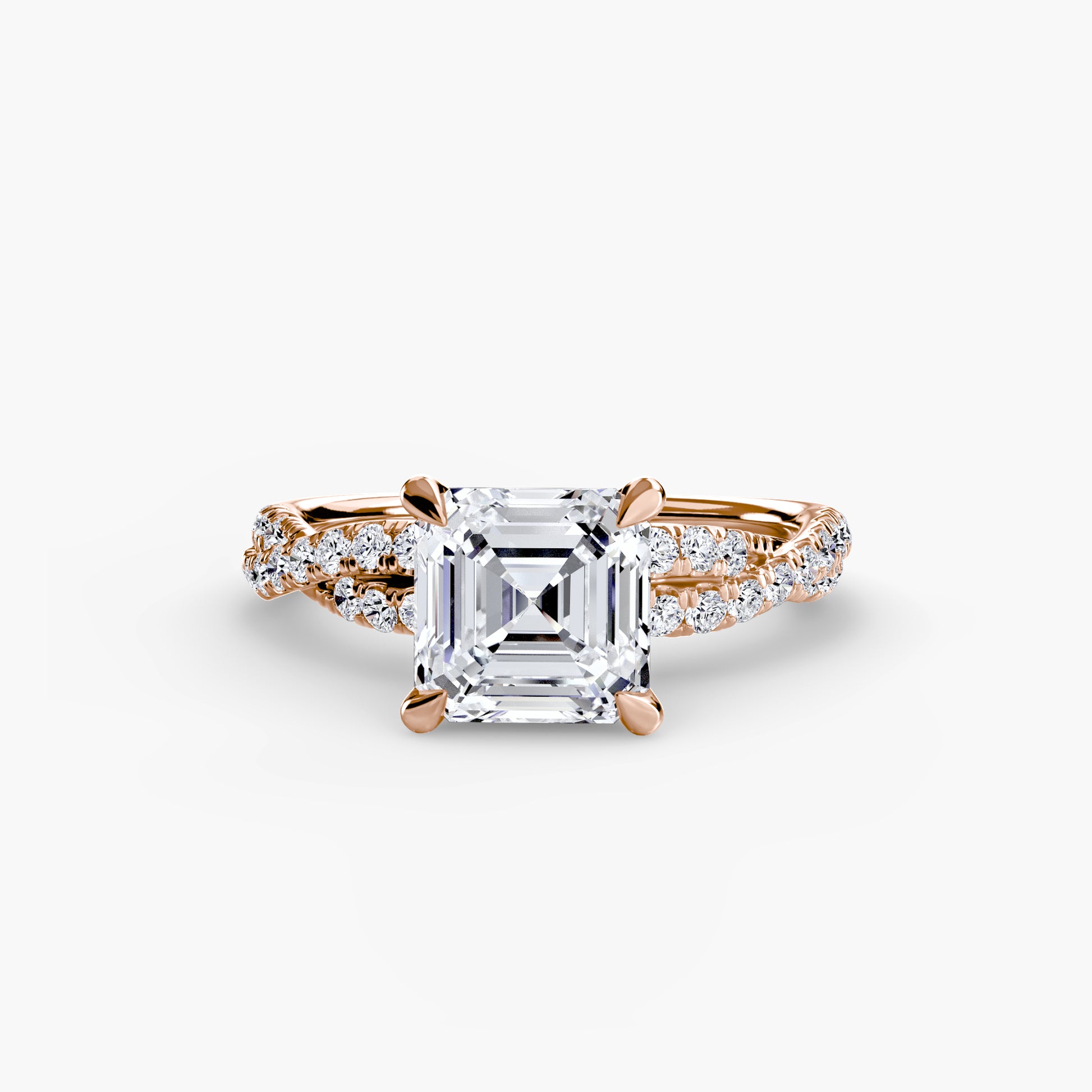 The Twisted Pavé Solitaire.