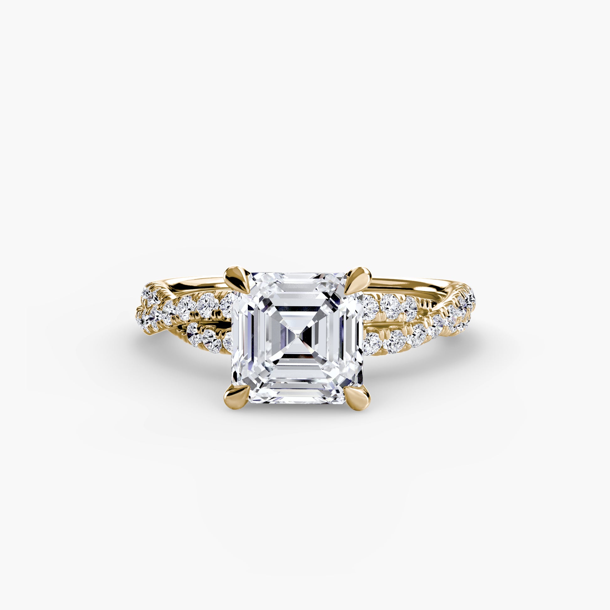 The Twisted Pavé Solitaire.