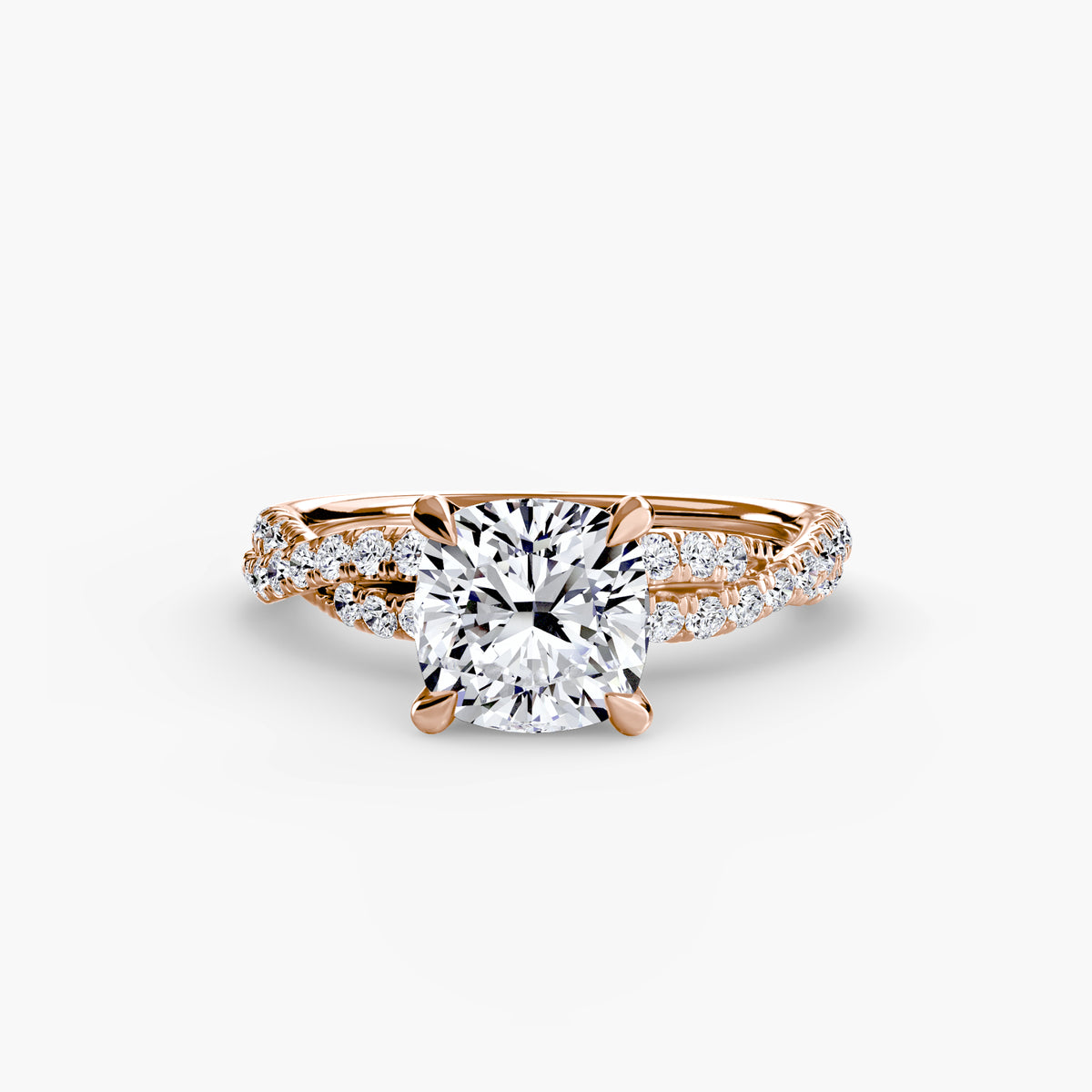 The Twisted Pavé Solitaire.