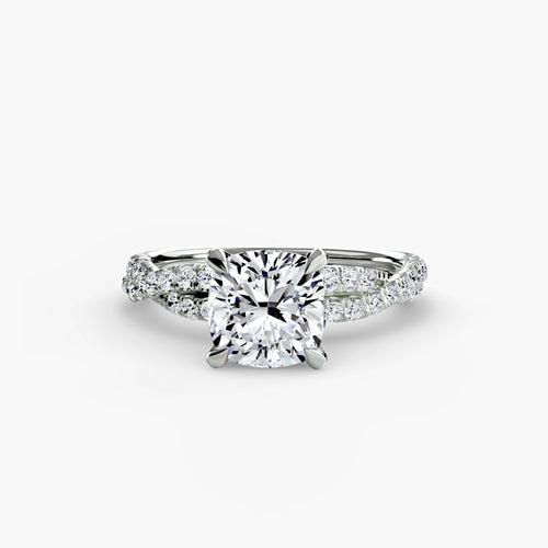 The Twisted Pavé Solitaire.