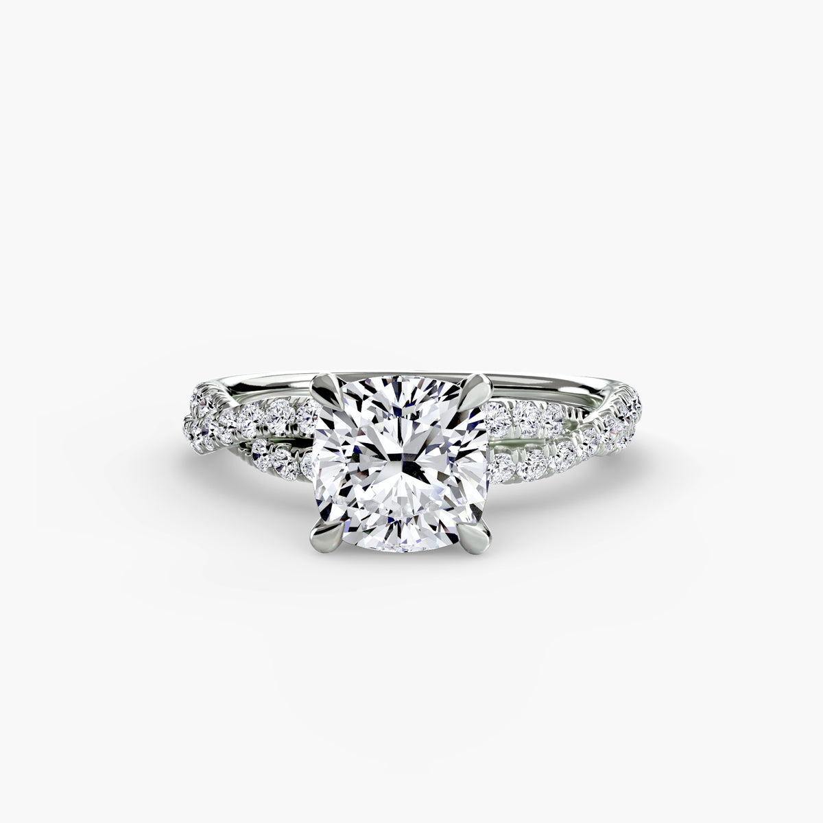 The Twisted Pavé Solitaire.