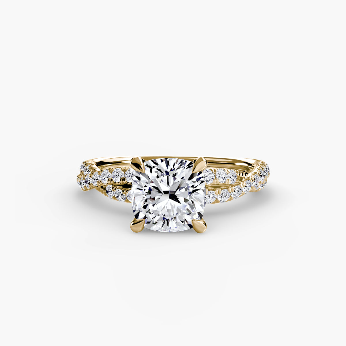 The Twisted Pavé Solitaire.