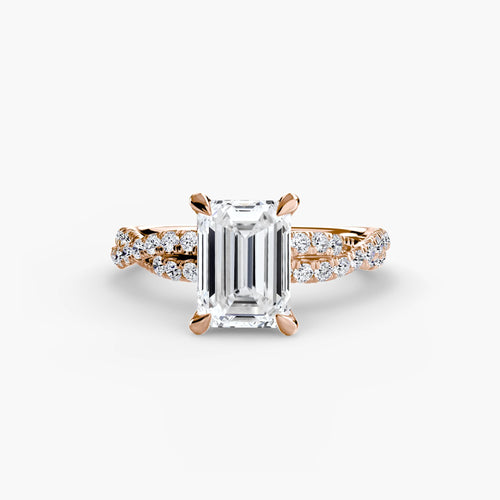 The Twisted Pavé Solitaire.