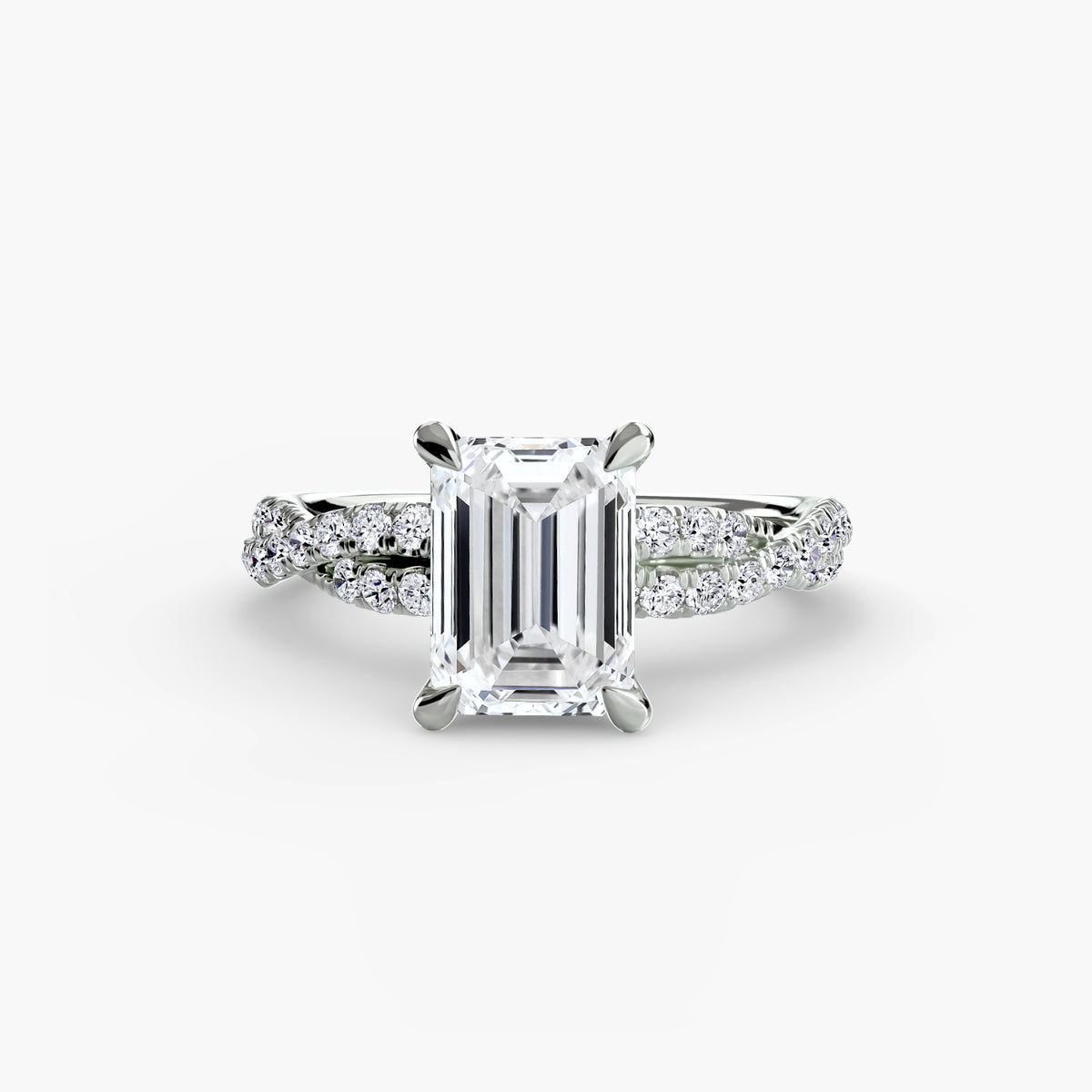 The Twisted Pavé Solitaire.