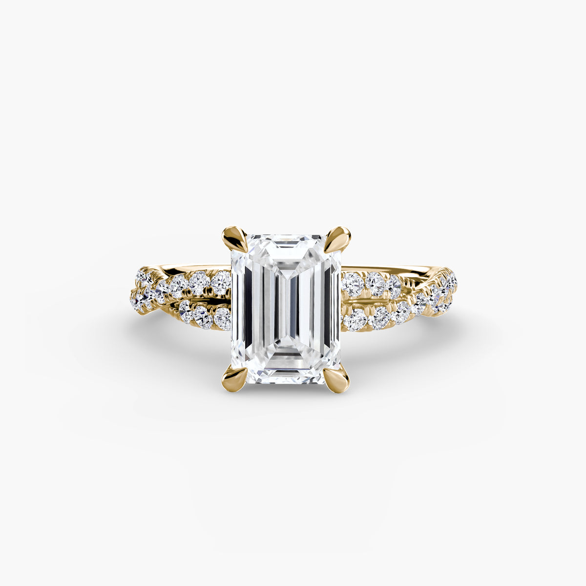 The Twisted Pavé Solitaire.