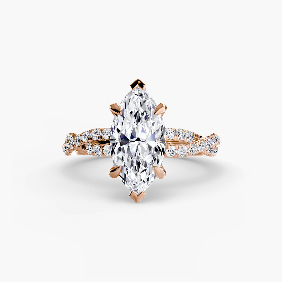 The Twisted Pavé Solitaire.