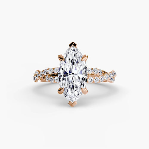 The Twisted Pavé Solitaire.