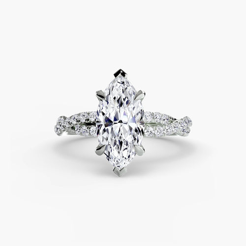 The Twisted Pavé Solitaire.