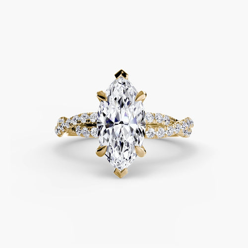 The Twisted Pavé Solitaire.