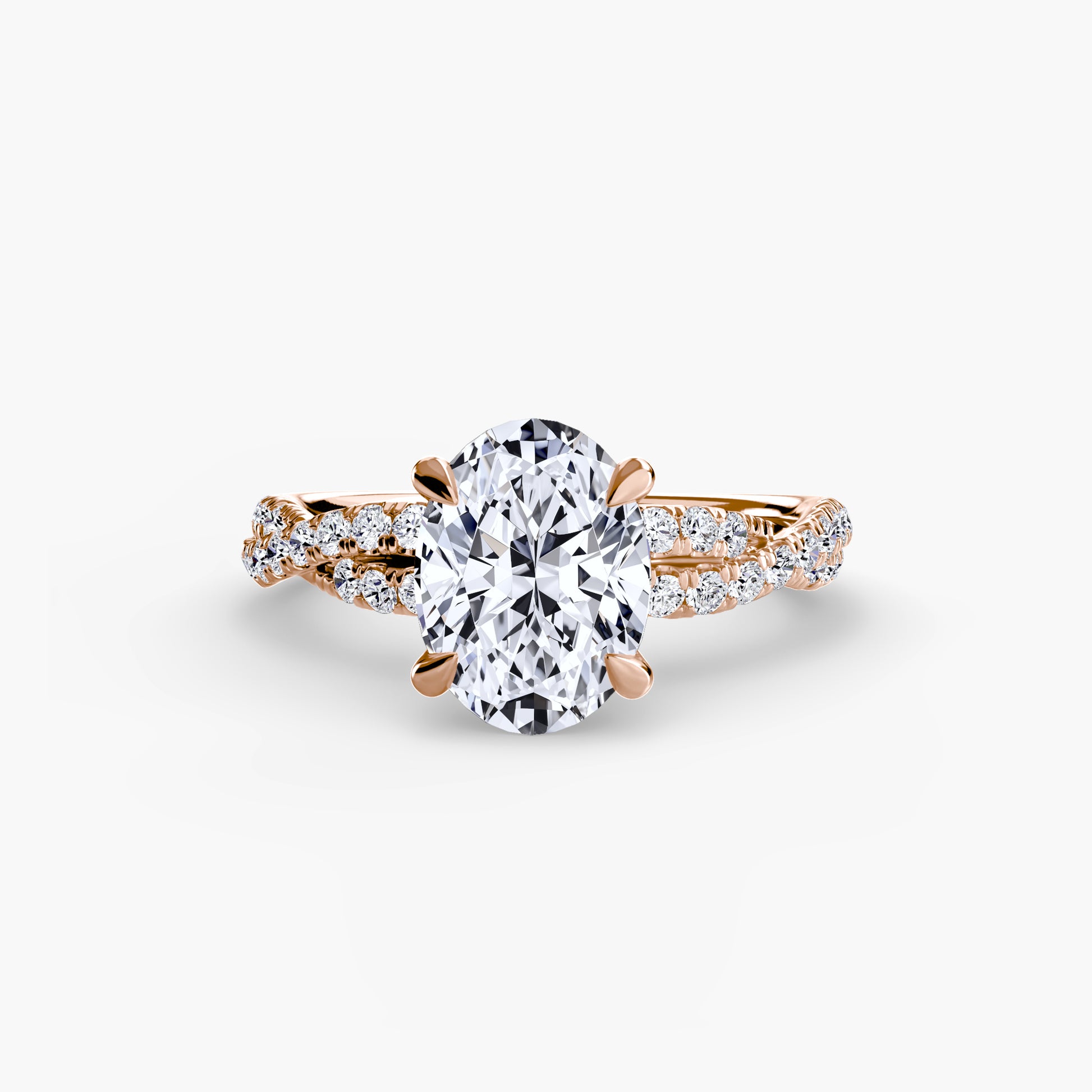 The Twisted Pavé Solitaire.