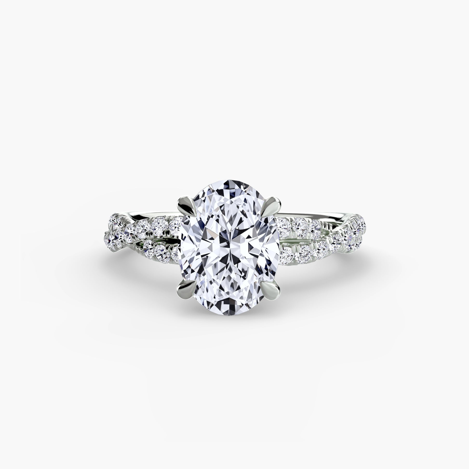 The Twisted Pavé Solitaire.