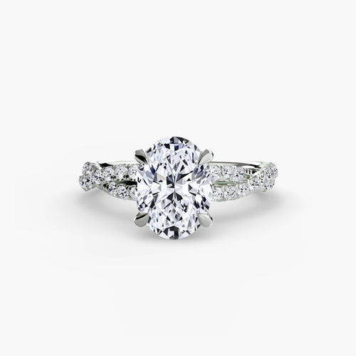 The Twisted Pavé Solitaire.