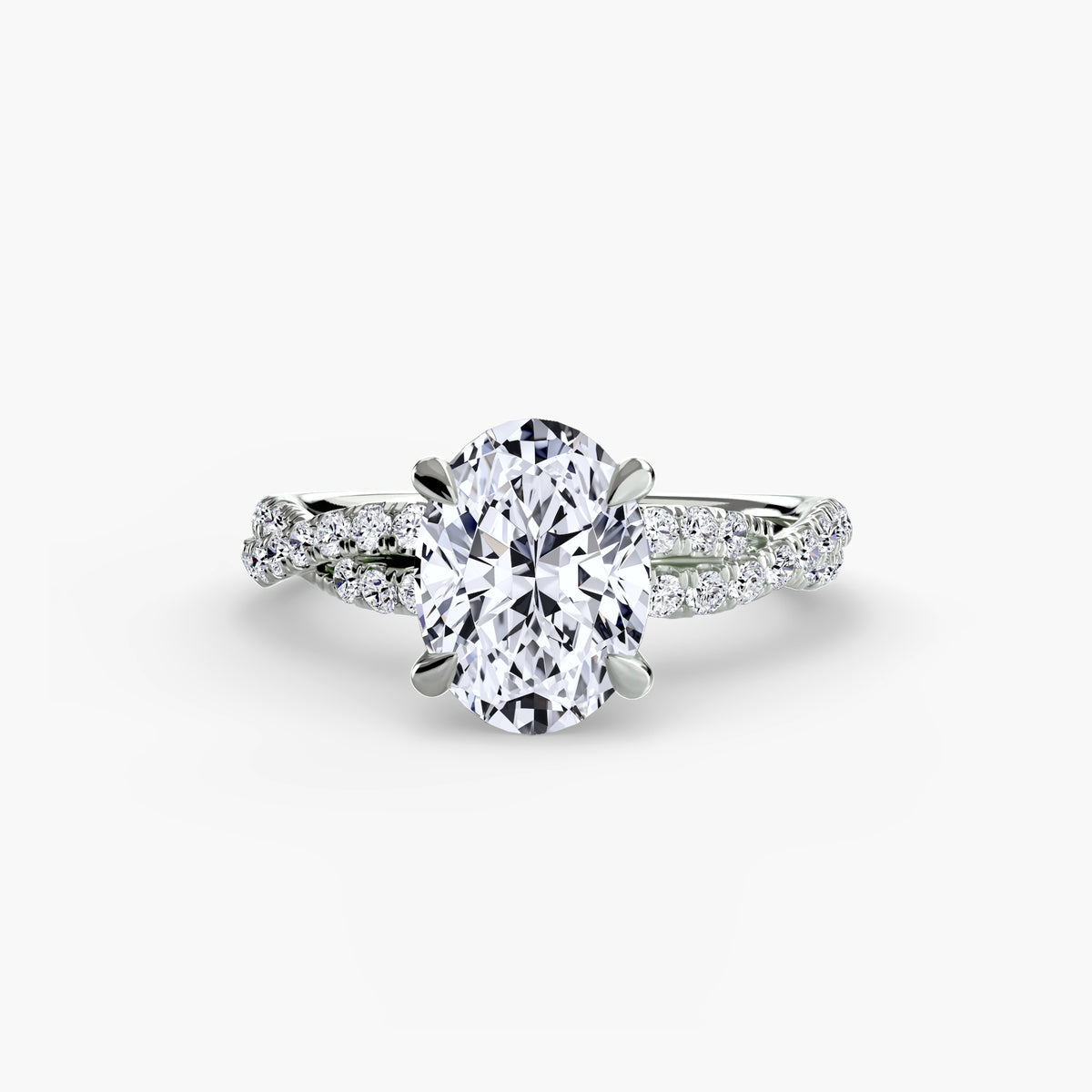 The Twisted Pavé Solitaire.