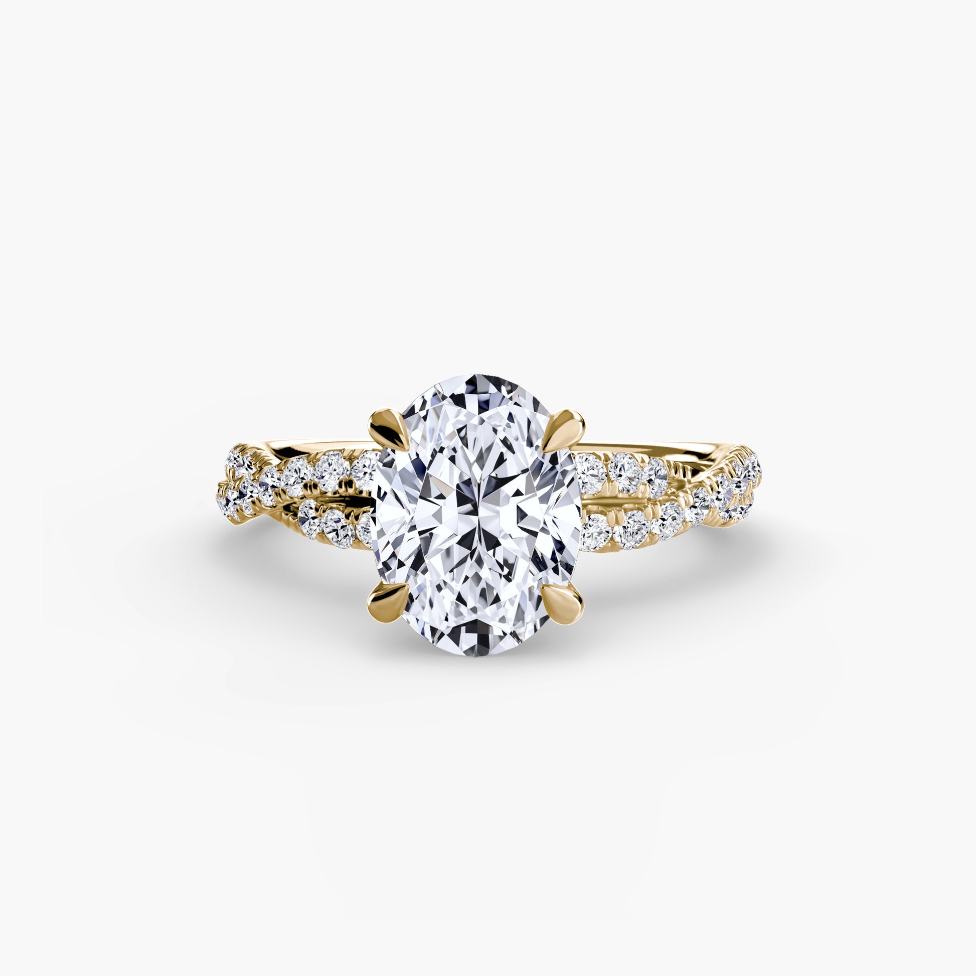 The Twisted Pavé Solitaire.