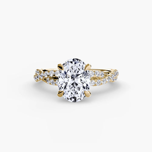 The Twisted Pavé Solitaire.