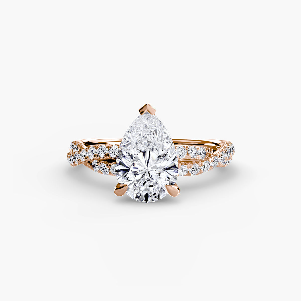 The Twisted Pavé Solitaire.