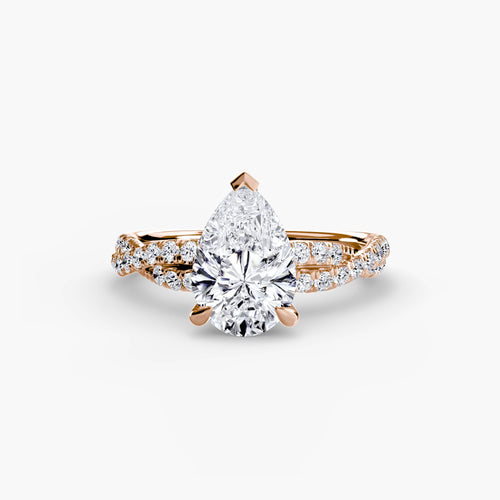 The Twisted Pavé Solitaire.