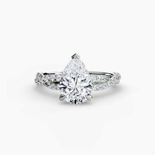The Twisted Pavé Solitaire.