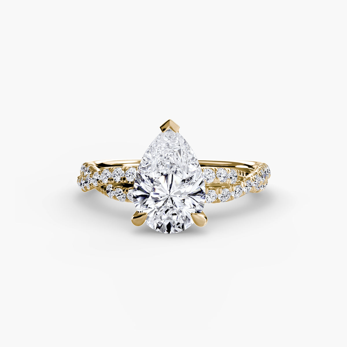 The Twisted Pavé Solitaire.