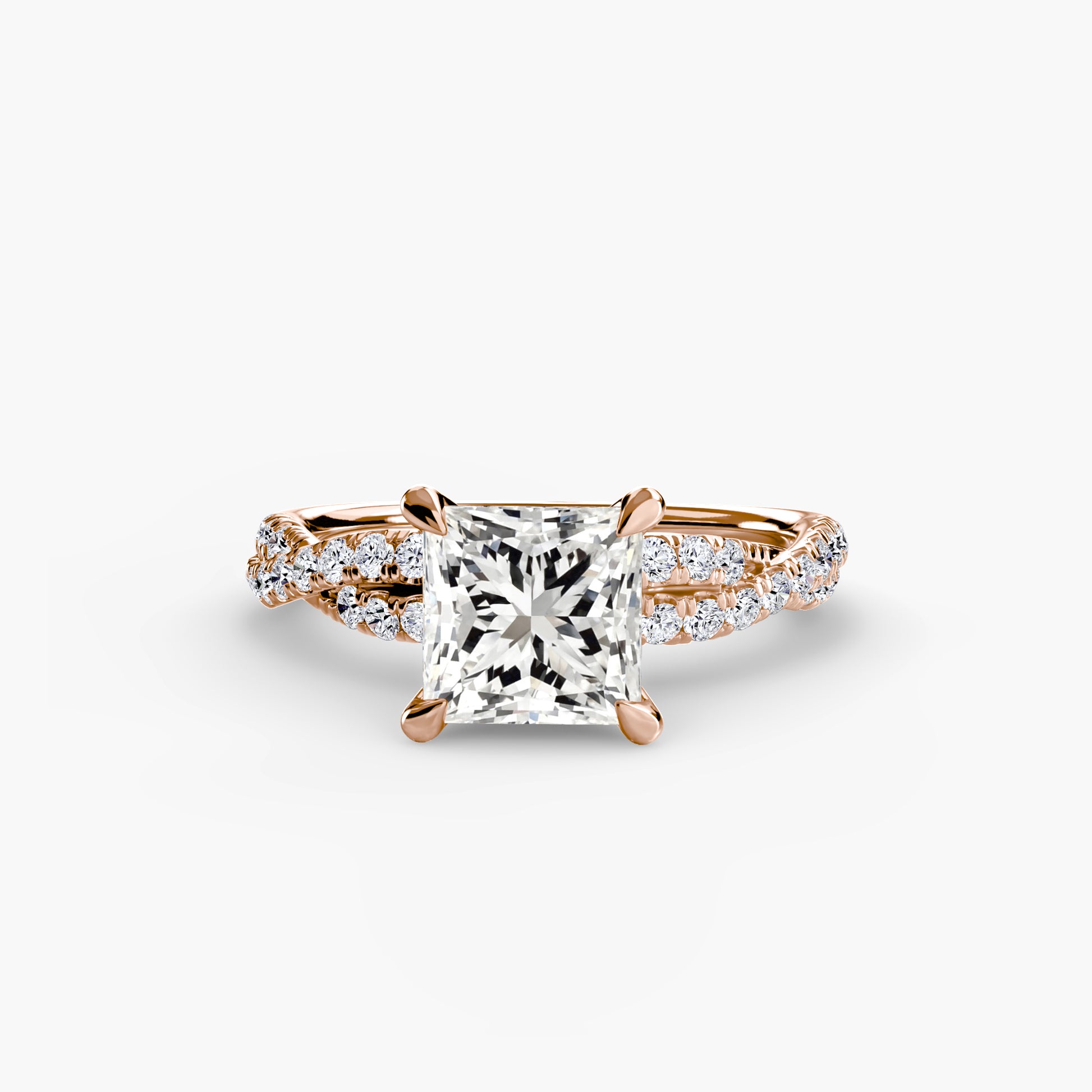 The Twisted Pavé Solitaire.