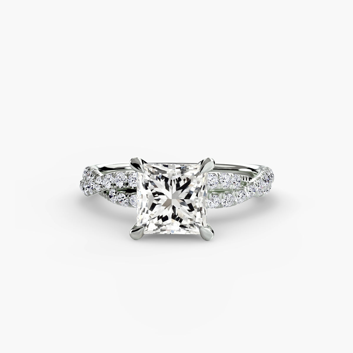 The Twisted Pavé Solitaire.