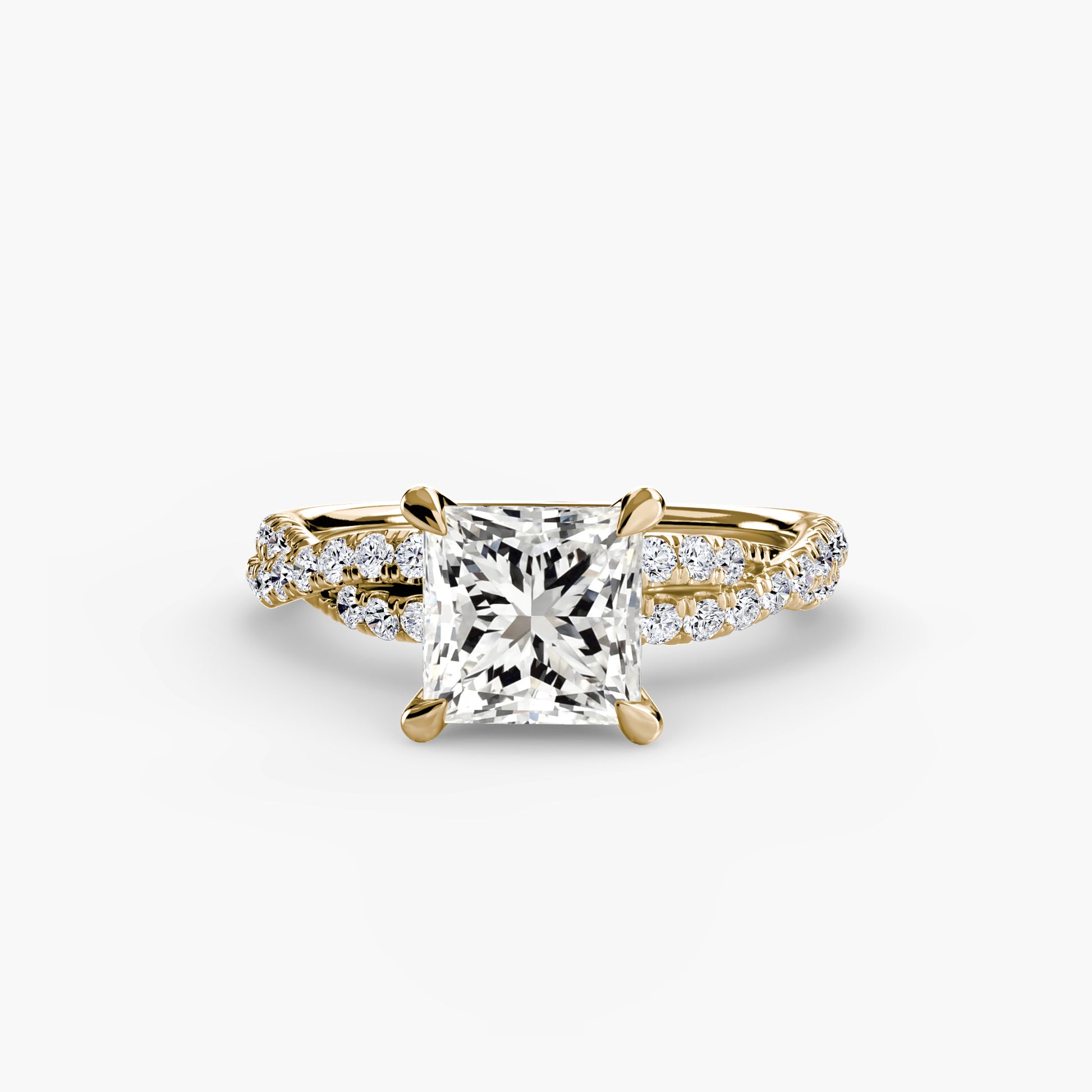 The Twisted Pavé Solitaire.