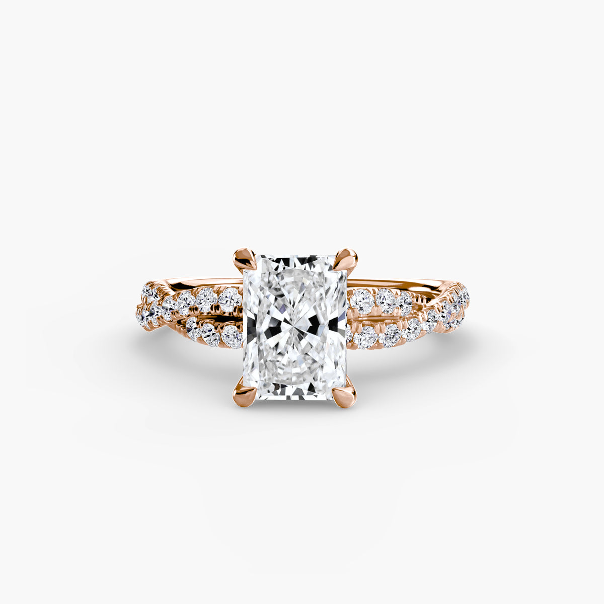 The Twisted Pavé Solitaire.