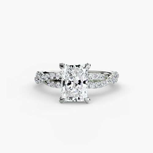 The Twisted Pavé Solitaire.