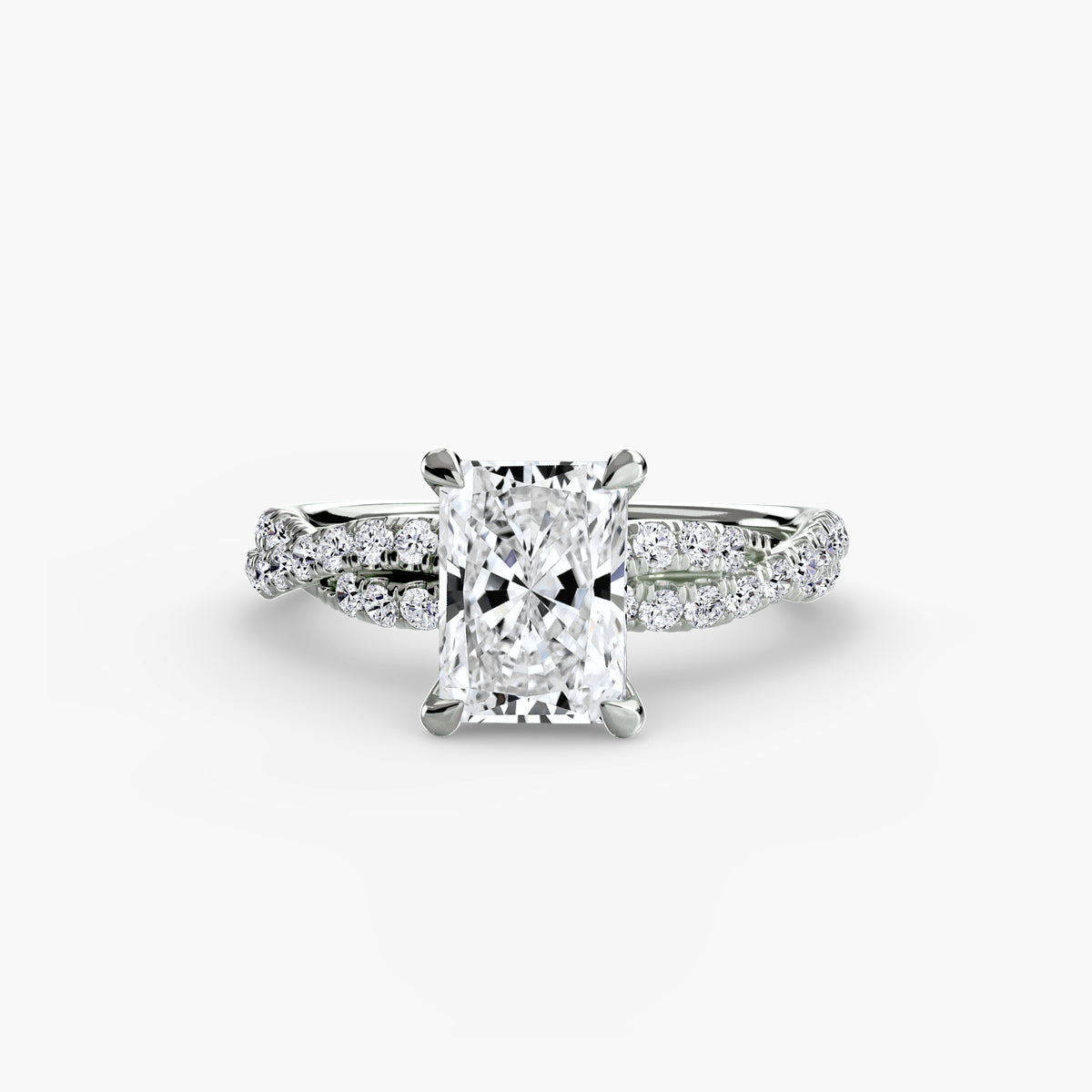 The Twisted Pavé Solitaire.