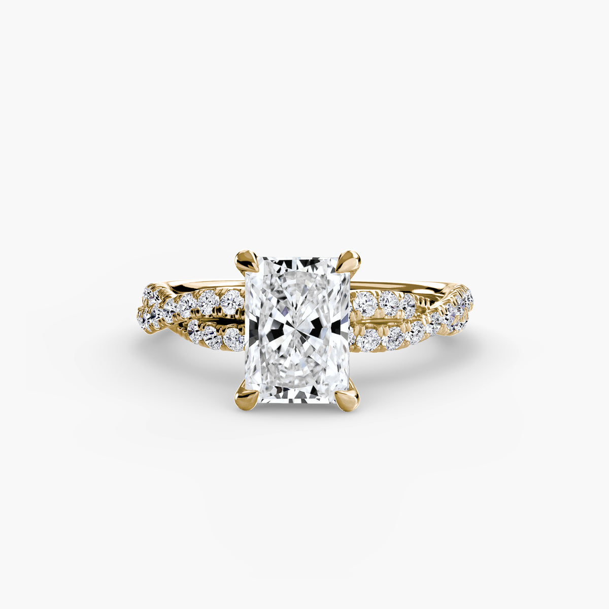 The Twisted Pavé Solitaire.