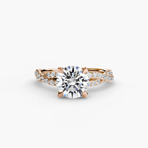 The Twisted Pavé Solitaire.