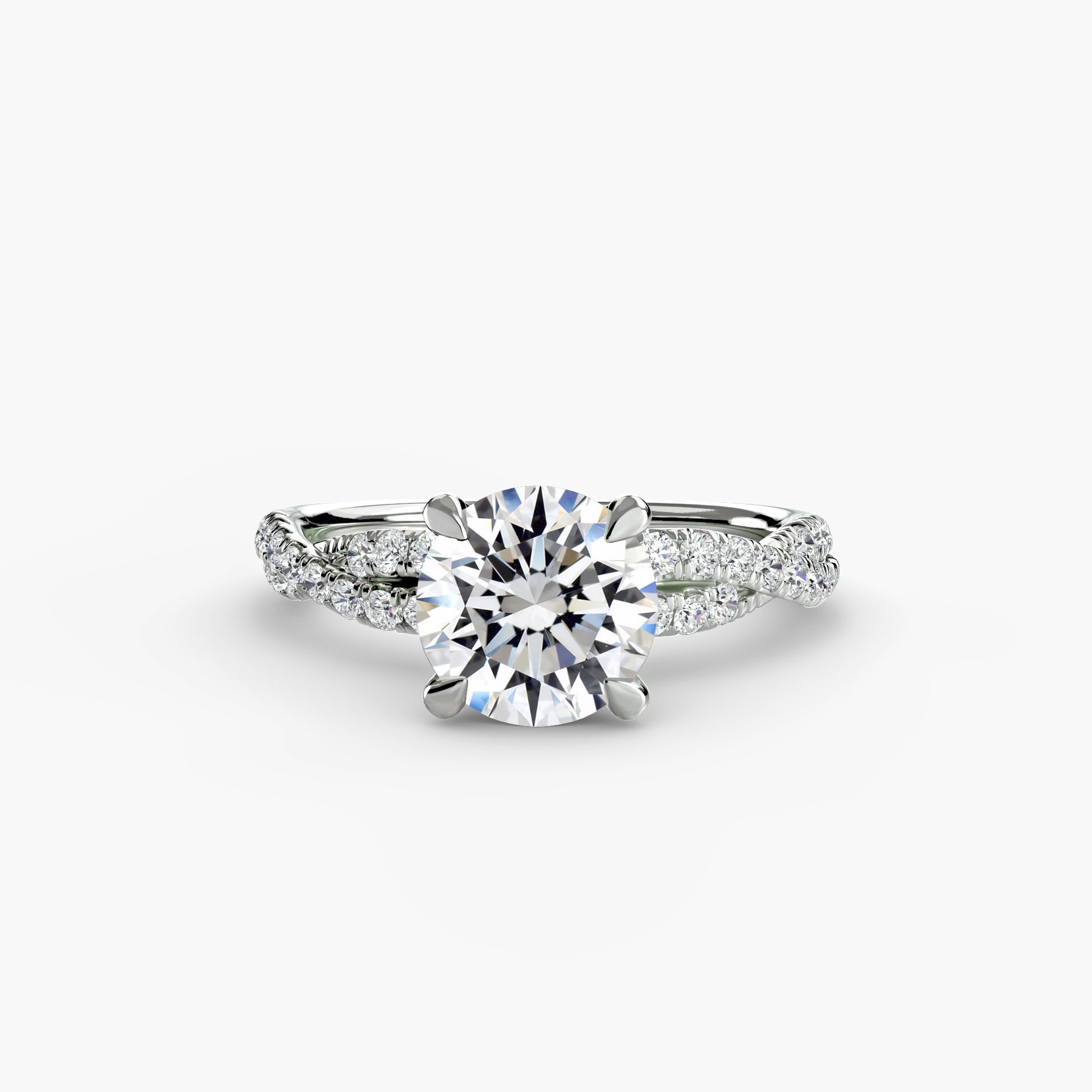 The Twisted Pavé Solitaire.