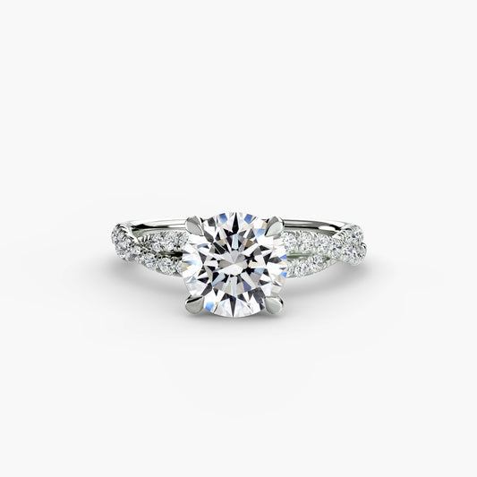 The Twisted Pavé Solitaire.