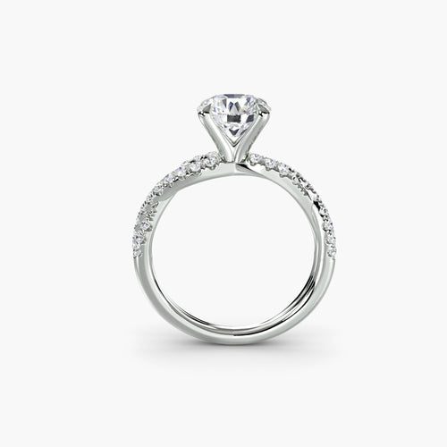 The Twisted Pavé Solitaire.
