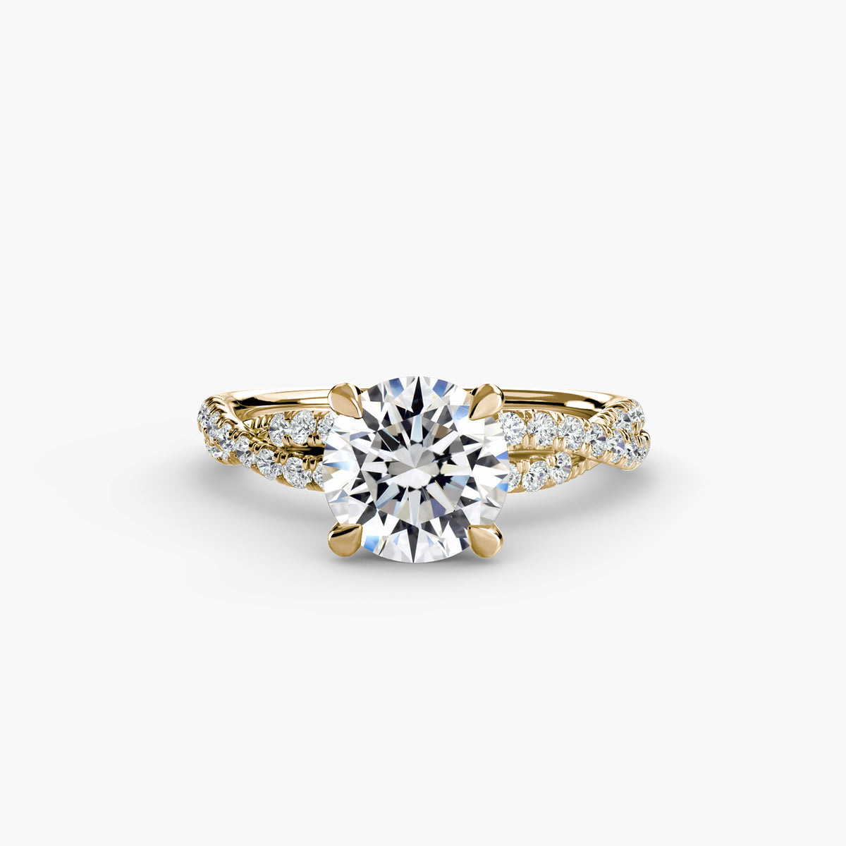 The Twisted Pavé Solitaire.