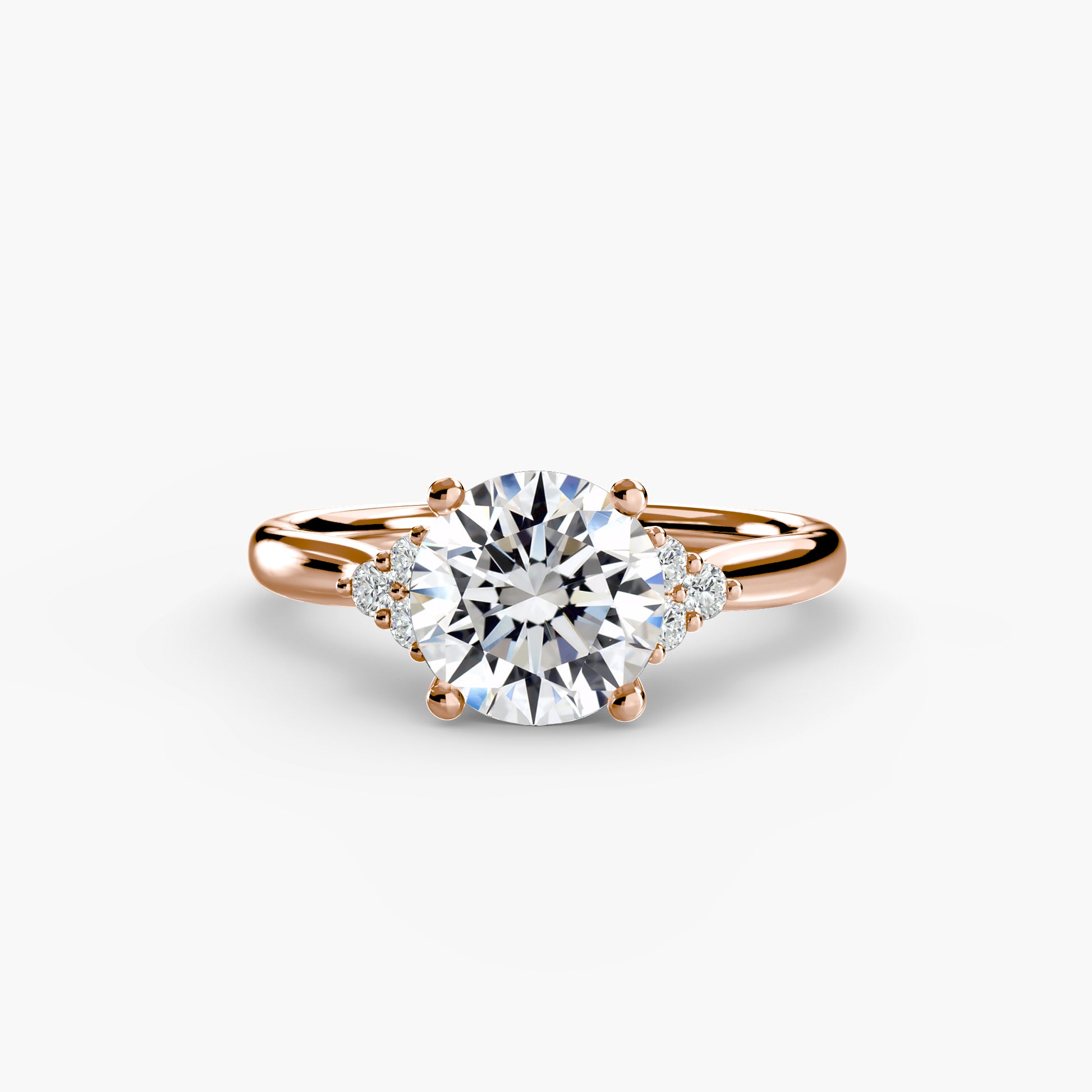 Solitaire with Cluster Shoulders.