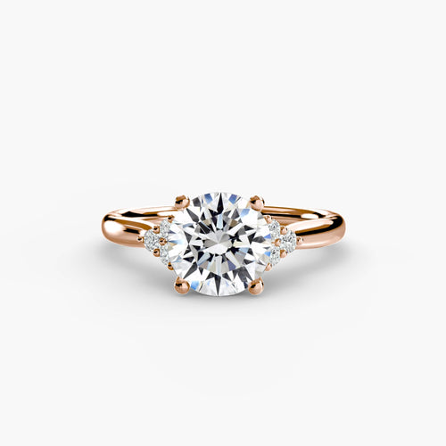 Solitaire with Cluster Shoulders.