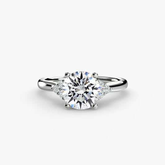 Solitaire with Cluster Shoulders.