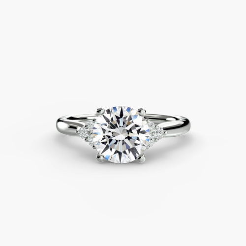 Solitaire with Cluster Shoulders.